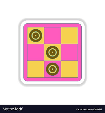 In paper sticker style vector image