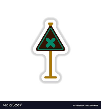 In paper sticker style vector image