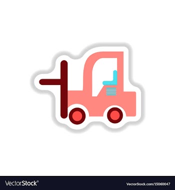 In paper sticker style vector image