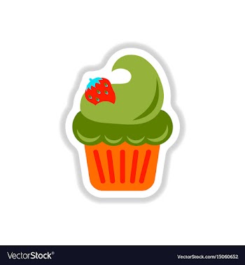 In paper sticker style vector image