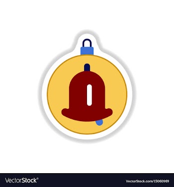 In paper sticker style vector image