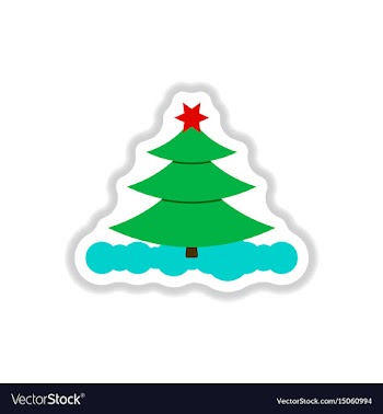 In paper sticker style vector image