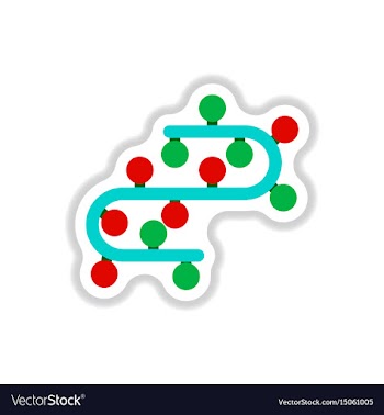 In paper sticker style vector image