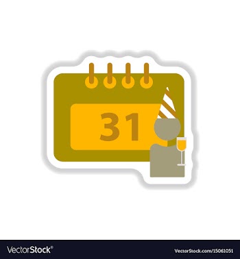 In paper sticker style vector image