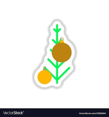 In paper sticker style vector image