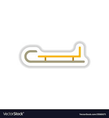 In paper sticker style vector image