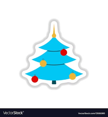 In paper sticker style vector image