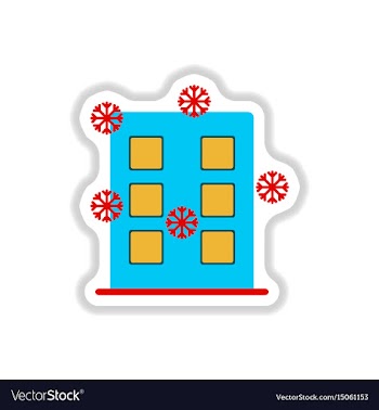 In paper sticker style vector image