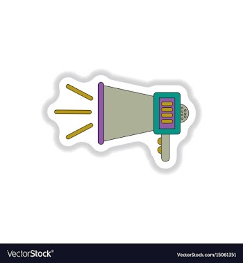 In paper sticker style vector image