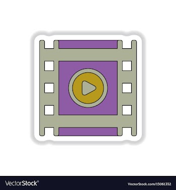 In paper sticker style vector image