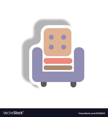 In paper sticker style vector image