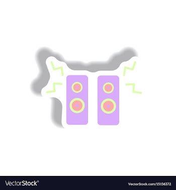 In paper sticker style vector image
