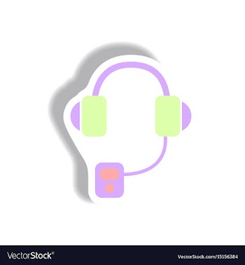 In paper sticker style vector image