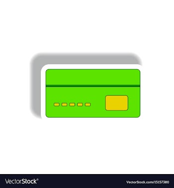 In paper sticker style vector image