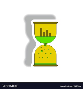 In paper sticker style vector image