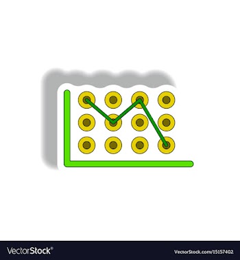 In paper sticker style vector image
