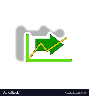 In paper sticker style vector image