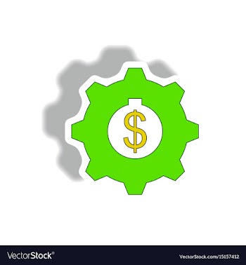 In paper sticker style vector image