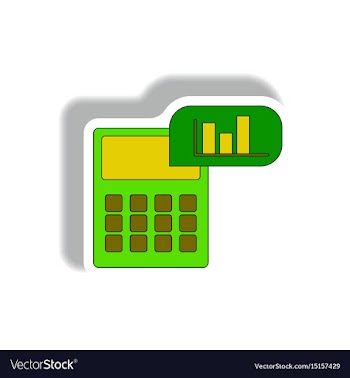 In paper sticker style vector image