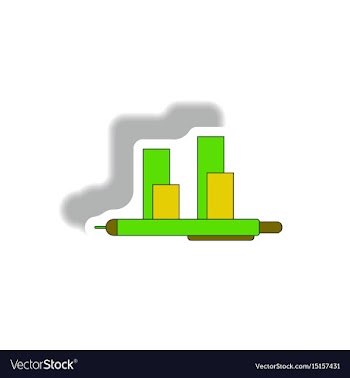 In paper sticker style vector image