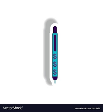 In paper sticker style vector image