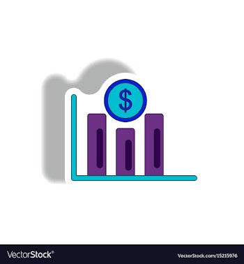 In paper sticker style vector image