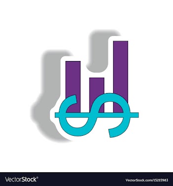 In paper sticker style vector image