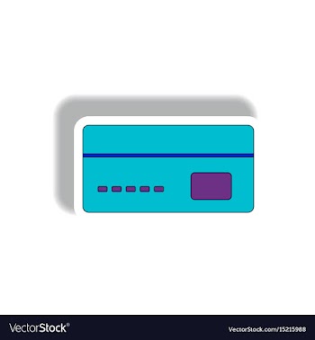 In paper sticker style vector image