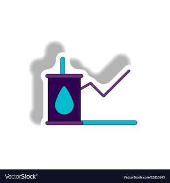 In paper sticker style vector image