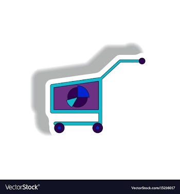 In paper sticker style vector image