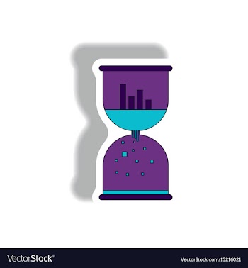 In paper sticker style vector image