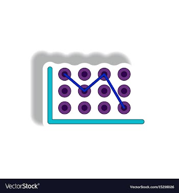 In paper sticker style vector image