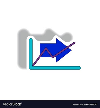 In paper sticker style vector image