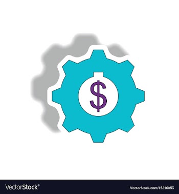 In paper sticker style vector image