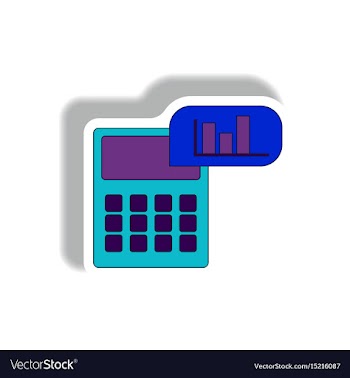 In paper sticker style vector image