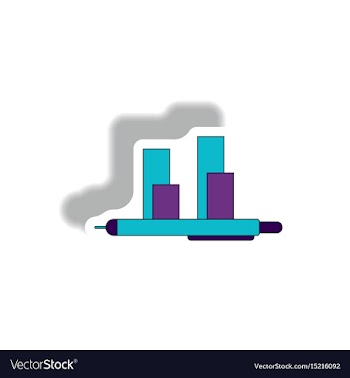 In paper sticker style vector image
