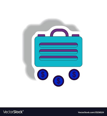 In paper sticker style vector image