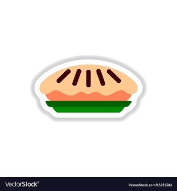 In paper sticker style vector image