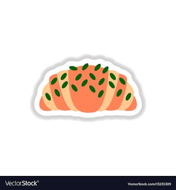In paper sticker style vector image
