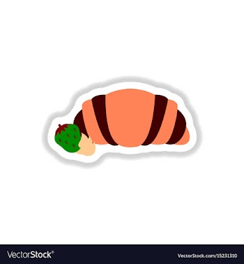 In paper sticker style vector image