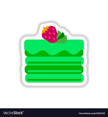 In paper sticker style vector image