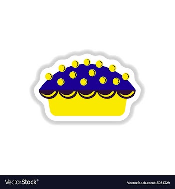 In paper sticker style vector image