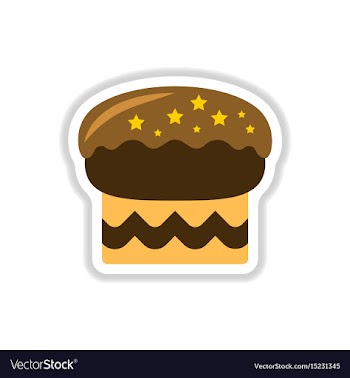 In paper sticker style vector image