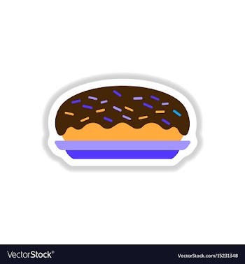 In paper sticker style vector image
