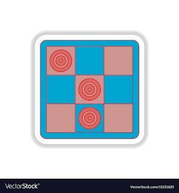 In paper sticker style vector image
