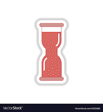 In paper sticker style vector image