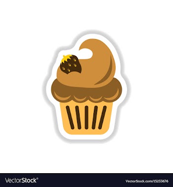 In paper sticker style vector image