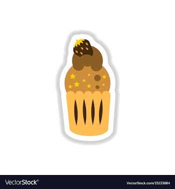 In paper sticker style vector image