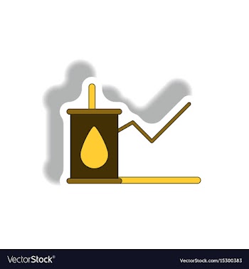 In paper sticker style vector image