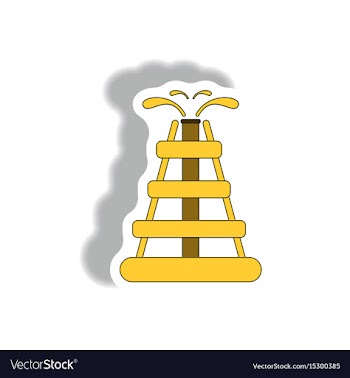 In paper sticker style vector image